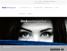Tablet Screenshot of linck-werbeagentur.ch